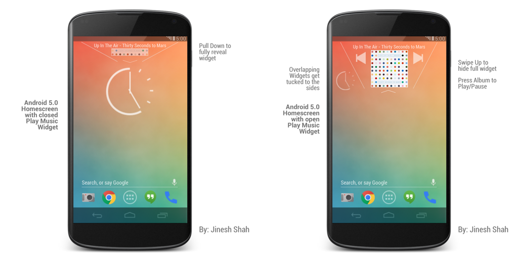 Android 5.0 Homescreen2