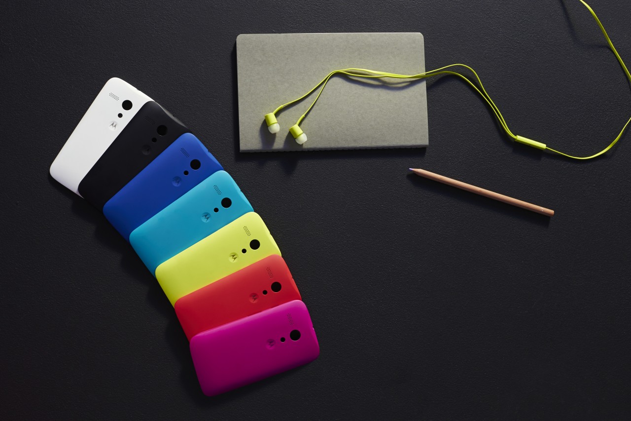 Moto G rainbow