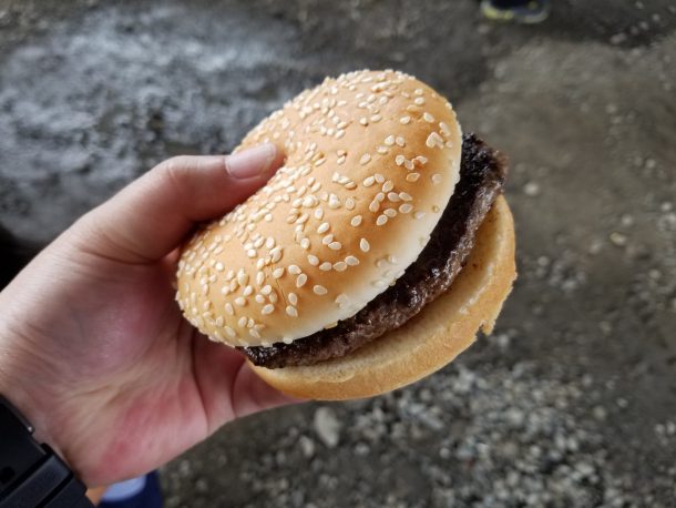 ラクダとカンガルーのバーガー