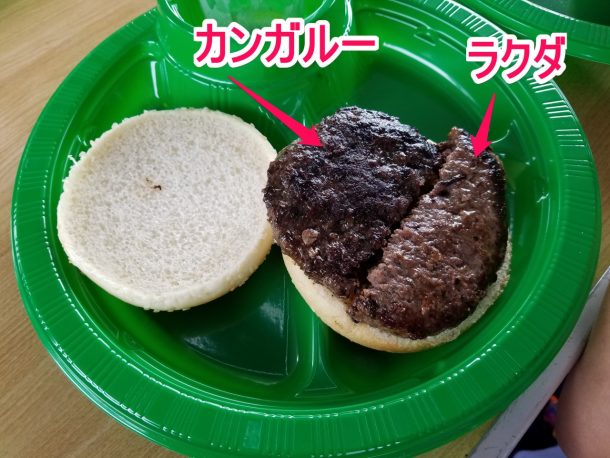 ラクダとカンガルーのバーガー