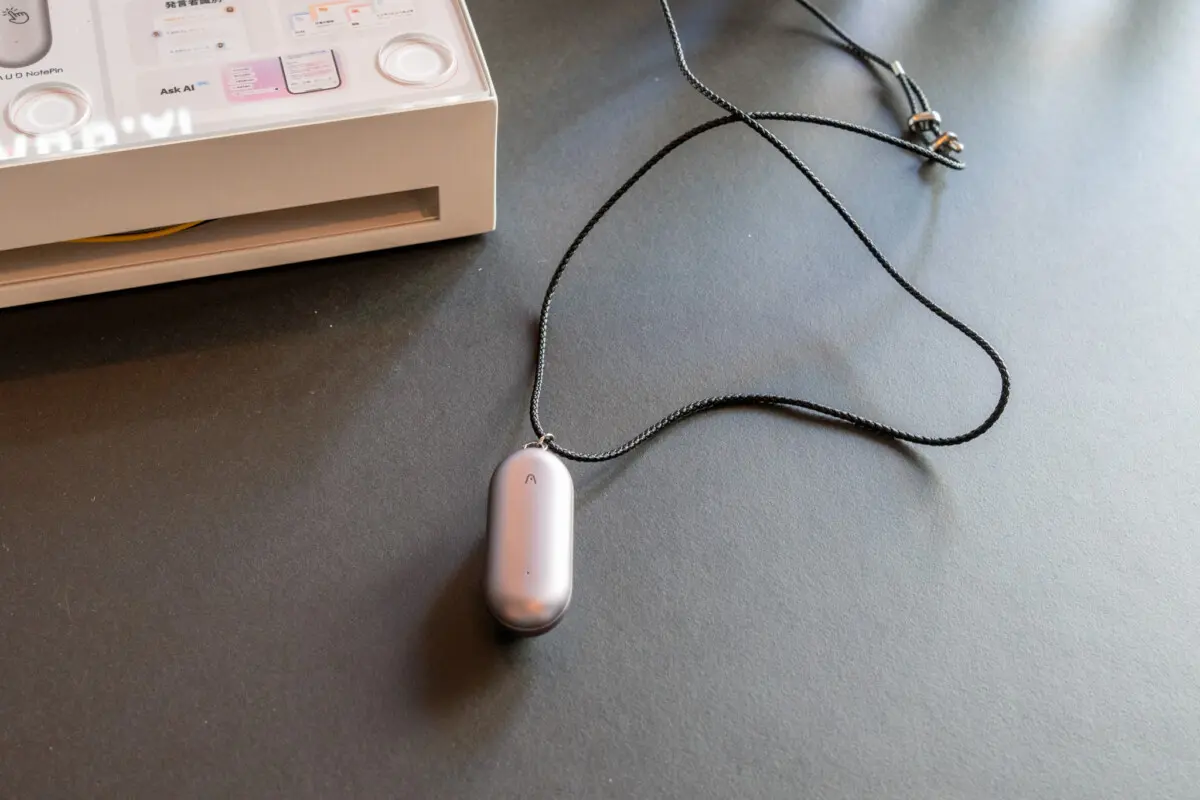 AIボイスレコーダーの新モデル「PLAUD NotePin」12月上旬に発売