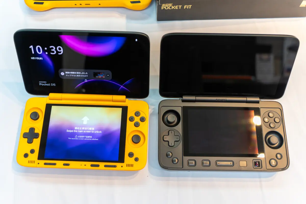 Nintendo DSっぽい2画面端末「AYANEO FLIP 1S DS」と「AYANEO Pocket