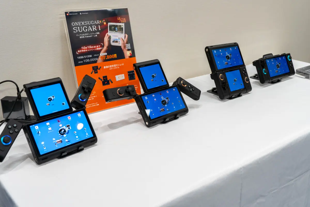 可変型2画面Androidゲーム機「ONEXSUGAR SUGAR 1 国内正規版」、11月