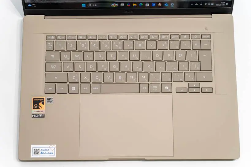 16型OLEDで約1.2kg。Snapdragon X2 Elite Extreme搭載の「ASUS Zenbook