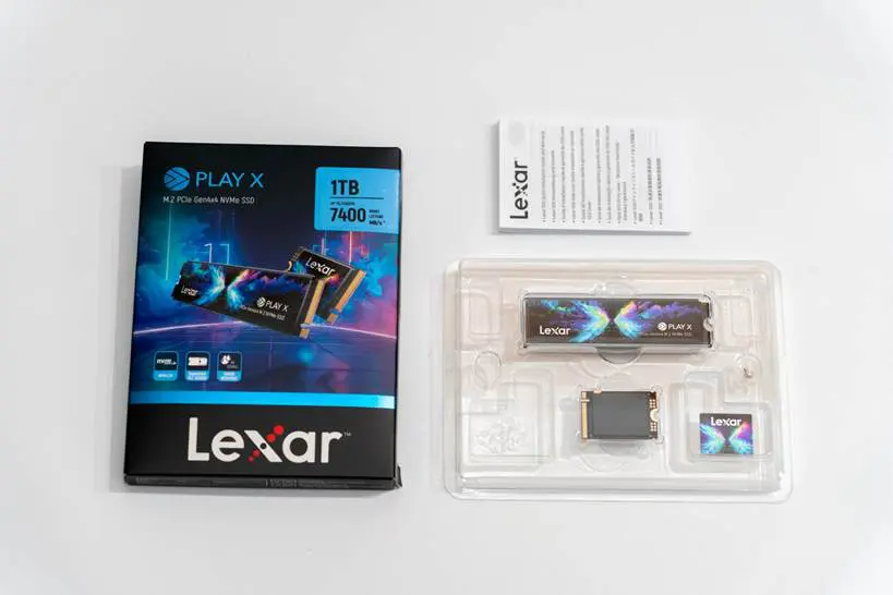 Lexar PLAY X 1TBレビュー、ちょっと珍しい2030サイズの高速NVMe SSD