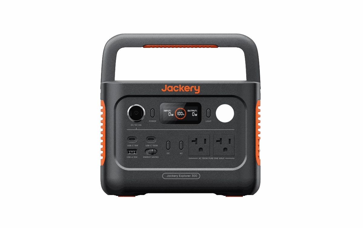 Jackery、小型ポータブル電源「300 New」発売——UPS機能で台風・ゲリラ